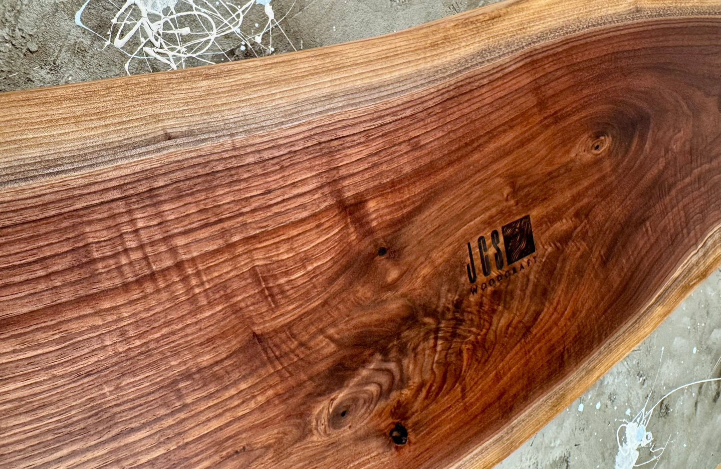 Walnut, live edge, charcuterie board