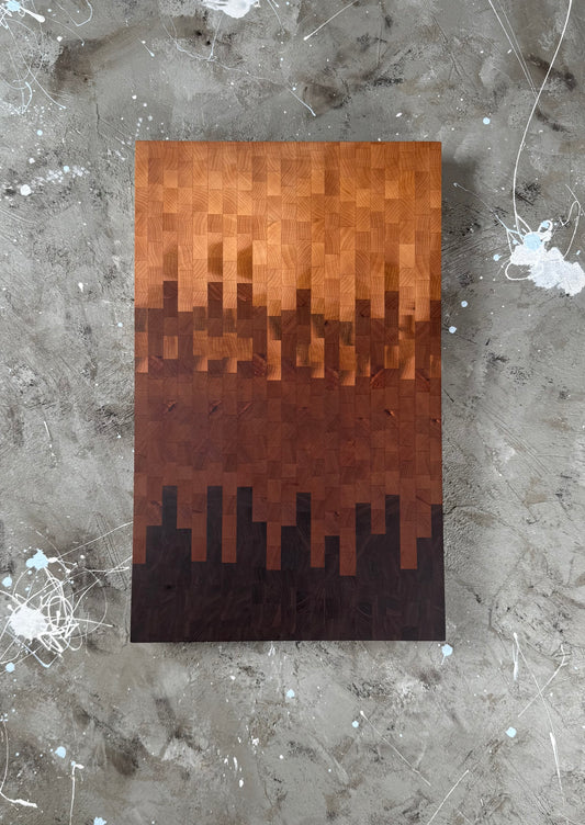 Ombré End Grain Cutting Board